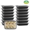 50pcs Extra Thick Leak Proof Meal Prep Containers 28oz Rectangular Disposable Food Storage Boxes, Stackable, Microwave, Dishwasher & Fridge Safe, Perfect for Salads, Snacks & More, Meal Prep Supplies